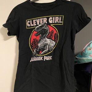 Jurassic Park Black Kids T-Shirt